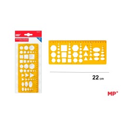 Sablon Plastic PL011 Main Paper, Dimensiune 22 cm, Figuri Geometrice, Blister