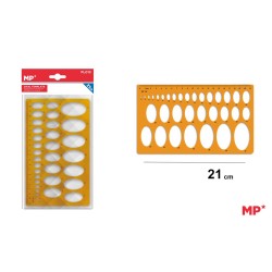 Sablon Plastic PL013 Main Paper, Dimensiune 21 cm, Figuri Geometrice, Blister