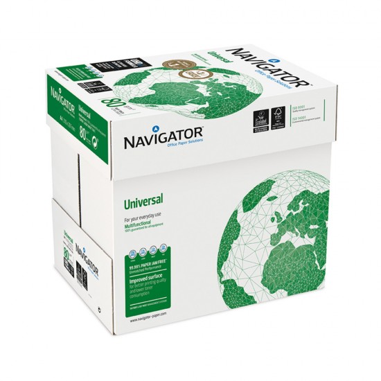Set 5 Topuri Hartie Copiator Navigator Universal A4, 80 G/m², 500 Coli/top