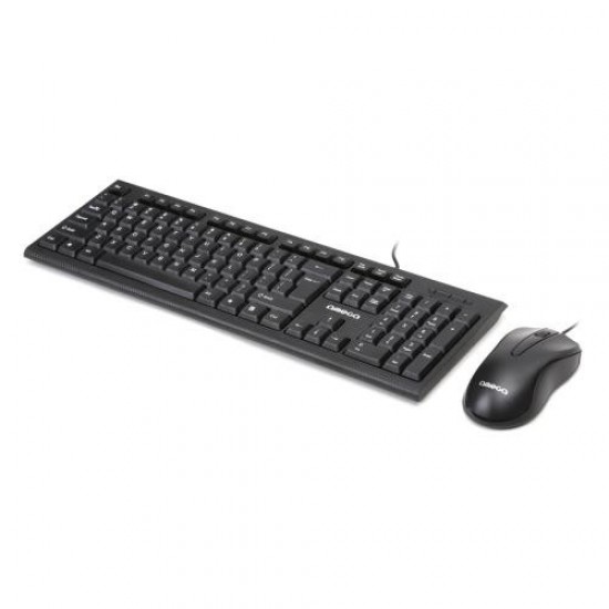 Kit Tastatura Si Mouse Cu Fir, Omega, Negru, Okm09