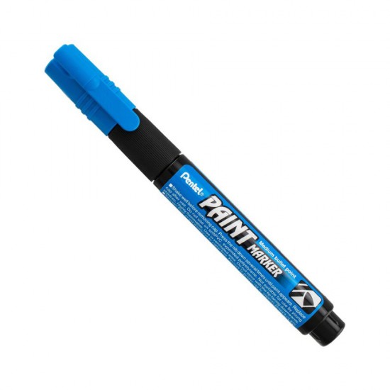 Marker Permanent Pentel Paint Marker Mmp20, 4 Mm Vopsea Albastru