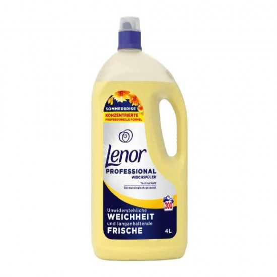 Balsam De Rufe Lenor Summer Breeze, 4 L (Culoare Galben)