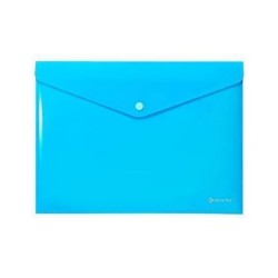 Buzunar Plastic Panta Plast, A4, Inchidere Capsa, Albastru Deschis