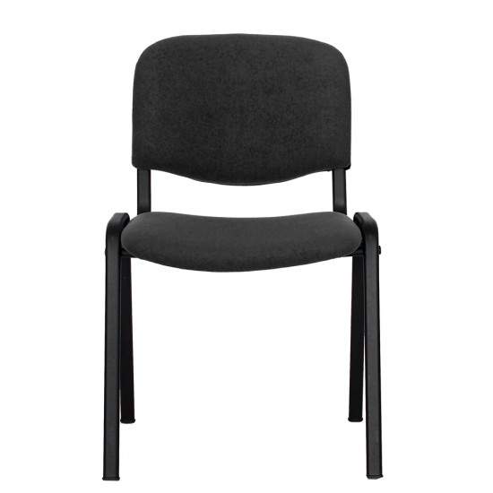 Scaun vizitator, Niky, stofa, negru