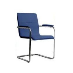 Scaun Vizitator Sally, Eco Piele, Albastru