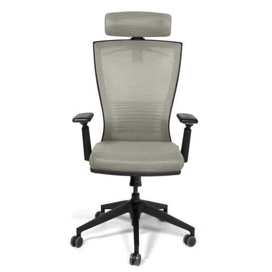 Scaun Birou Bergamo, Managerial, Gri Deschis