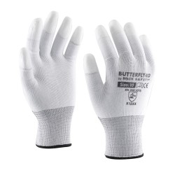 Manusi Butterfly Eco, Asamblare Din Poliester Cu Varf Degetelor Imersate Pu, Marimea 7/m