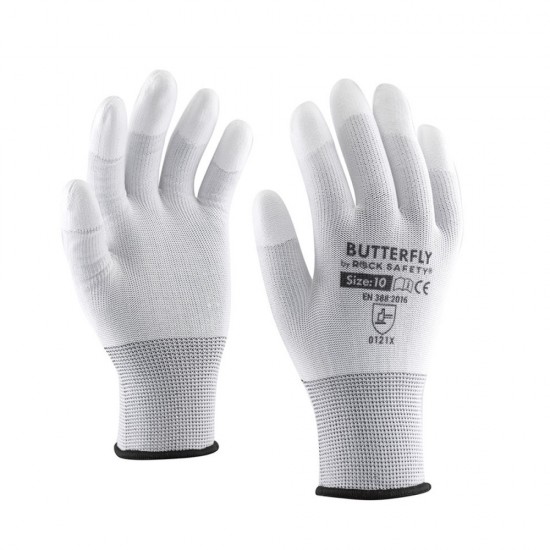 Manusi Rock Safety Butterfly Poliester, Imersate, Marimea 9/xl