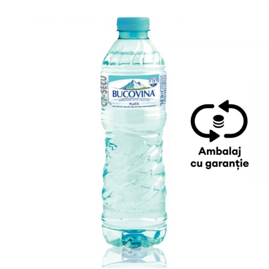 Apa Minerala Plata Bucovina, 0.5 L, 12 Sticle/bax, Eticheta Sgr