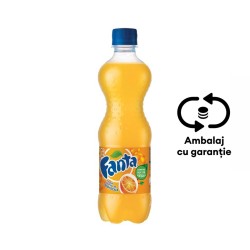 Bautura Racoritoare Carbogazoasa Fanta Portocale, 0.5 L, 12 Bucati/bax, Eticheta Sgr