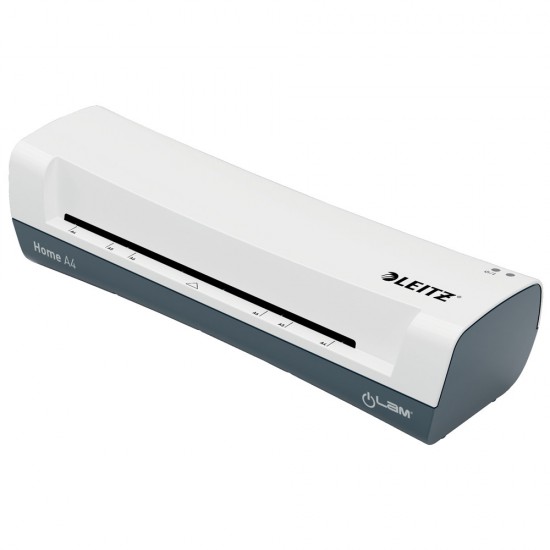 Laminator Leitz Ilam Home, A4, Kit Folii Laminare Inclus, Alb-gri
