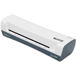 Distrugator Documente Manual Leitz Iq Home Office, P4, Micro-cut (particule), 8 Coli, Cos 15l, Silentios, Alb-gri