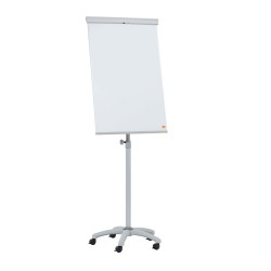 Flipchart Mobil Nobo Essentials, Otel Lacuit, 105x68 Cm, Magnetic, Alb