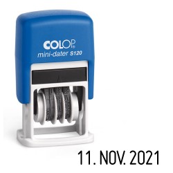 Mini Datiera Colop S120, Data in Cifre, Tusiera Neagra
