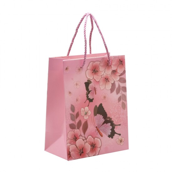 Punga Cadou 18x23x10 Cm, Design Fluturi