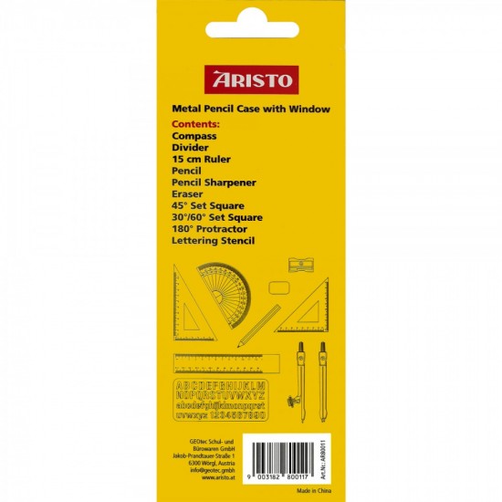 Trusa Geometrie Aristo, 10 Piese