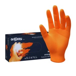 Manusi Nitril Nepudrate Gripzzly, Portocalii, Marime L, 50 Bucati/cutie
