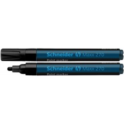 Marker Cu Vopsea Schneider Maxx 270, Varf Rotund 1-3mm - Negru