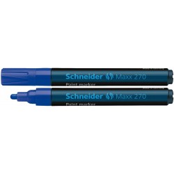 Marker Cu Vopsea Schneider Maxx 270, Varf Rotund 1-3mm - Albastru