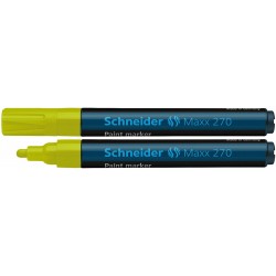 Marker Cu Vopsea Schneider Maxx 270, Varf Rotund 1-3mm - Galben