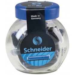 Patroane Schneider, 30buc/borcan Cu Capac Plastic - Cerneala Albastru Royal