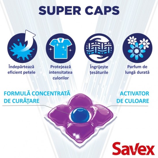 Savex Detergent Capsule Super Extra Color 42 Capsule