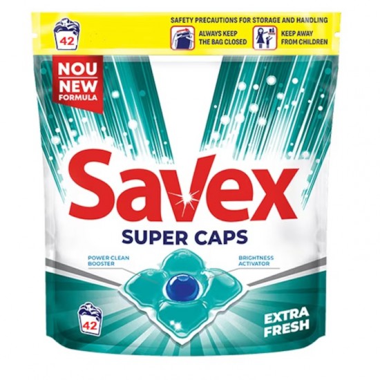 Savex Detergent Capsule Super Extra Fresh 42 Capsule