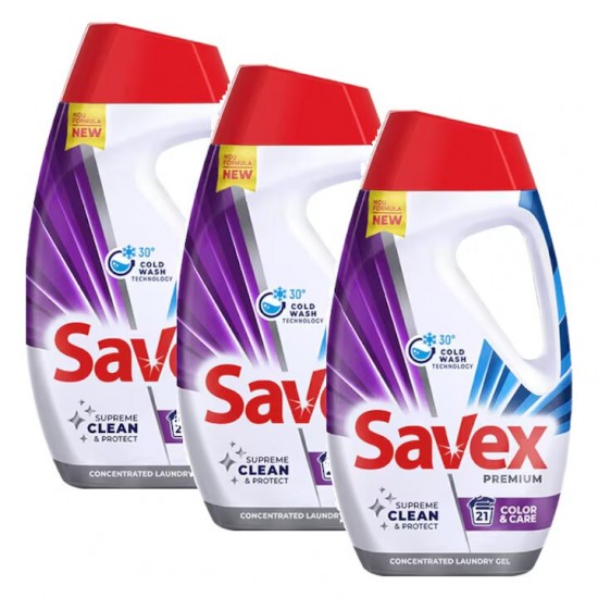 Savex Detergent Lichid Color&care 1.08 L, 24 Spalari