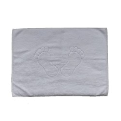 Prosop de Picioare Ela, 100% Bumbac, Culoare Alb, 50x70 cm