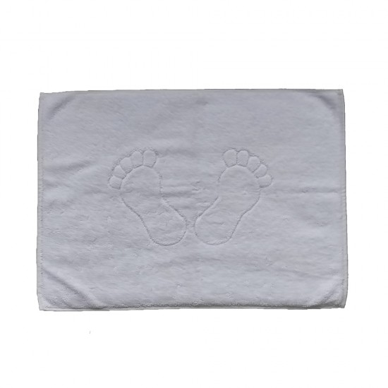 Prosop de Picioare Ela, 100% Bumbac, Culoare Alb, 50x70 cm