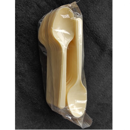 Set 50 Linguri Reutilizabile, Culoare Crem