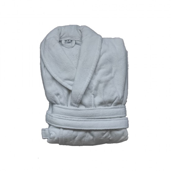 Halat de Baie Poseidon, 100% Bumbac, Plusat, Marimea XXL