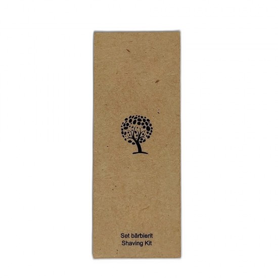 Set Barbierit Kraft format din Aparat de Ras de Unica Folosint si Gel de Barbierit, Ambalat in Cutie de Carton