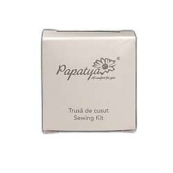 Set de Cusut Papatya format din 6 Culori AÈ›Äƒ, Ac, Nasturi, Ac de SiguranÈ›Äƒ, Ambalat in Cutie de Carton