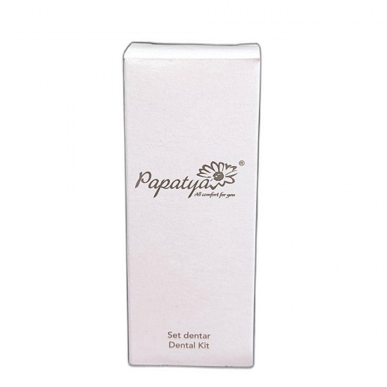 Set Dentar Papatya format din Periuta de Dinti si Pasta de Dinti, Ambalat in Cutie de Carton