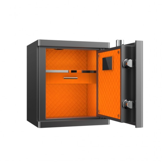 Seif Metalic, Ext 450x400x350mm, Int 435x385x250mm, Inchidere Biometrica, Smart, Executive Safe