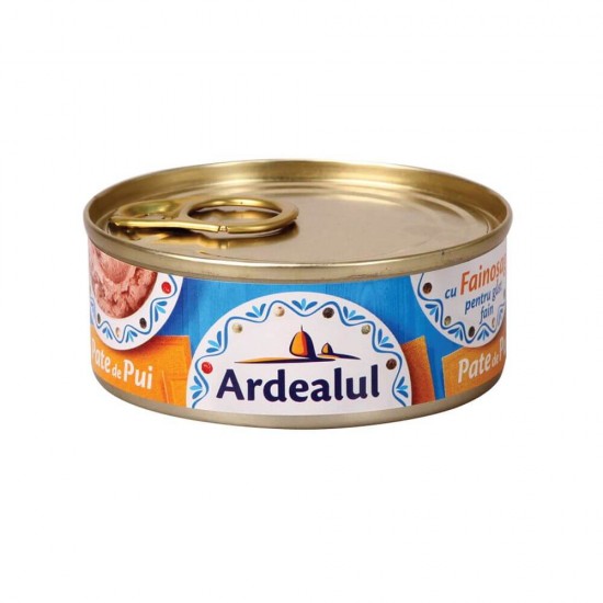 Pate de Pui Ardealul, 100 g, Pate Pui Ardealul, Pate din Ficat de Pui, Pate Ficat de Pui, Pate Ficat si Carne de Pui, Pate din Ficat si Carne de Pui, Pate Ardealul cu Fainosag, Pate cu Fainosag, Pate Ardealul, Pate 100 g, Conserva Pate Ardealul