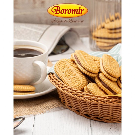 Biscuiti Divertis Boromir, 16 Buc/Punga, 240 g, cu Crema de Cacao, Biscuiti Divertis, Eugenii Divertis, Biscuiti Crema Cacao, Biscuiti Cacao Divertis, Biscuiti Cacao Boromir, Eugenii Crema Cacao, Biscuiti Boromir