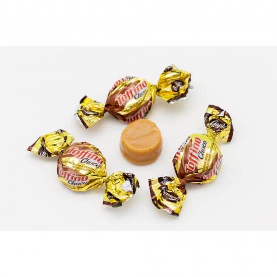 Caramele Toffino Choco, cu Umplutura de Ciocolata, 80 g, Caramele cu Ciocolata, Caramele Ciocolata, Caramele Umplute, Caramele Toffino, Caramele Dulci, Caramele cu Umplutura de Ciocolata, Caramele cu Crema, Caramele Crema Ciocolata