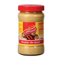 Mustar Clasic La Minut, 300 g, Mustar La Minut, Mustar de Masa La Minut, La Minut Mustar Clasic, La Minut Mustar de Masa, Mustar 300 g, Mustar Borcan, Mustar la Borcan, Mustar in Borcan, Borcan Mustar, Borcan de Mustar, Borcan cu Mustar
