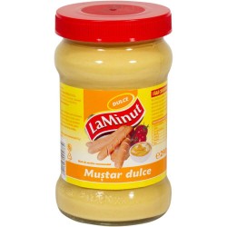 Mustar Dulce La Minut, 290 g, Mustar La Minut, Mustar de Masa La Minut, La Minut Mustar Dulce, La Minut Mustar de Masa, Mustar 290 g, Mustar Borcan, Mustar la Borcan, Mustar in Borcan, Borcan Mustar, Borcan de Mustar, Borcan cu Mustar