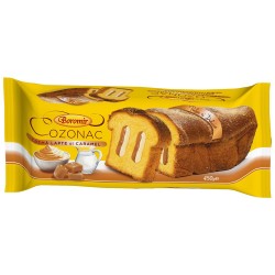 Cozonac Boromir cu Crema de Lapte si Caramel, 450 g, Cozonac Boromir, Cozonac Ambalat, Cozonac cu Lapte si Caramel, Cozonac cu Caramel si Lapte, Cozonaci Boromir, Cozonaci Ambalati, Cozonac Preparat, Cozonaci Preparati