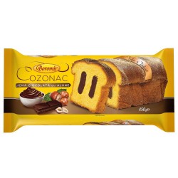Cozonac Boromir cu Crema de Ciocolata si Alune, 450 g, Cozonac Boromir, Cozonac Ambalat, Cozonac cu Ciocolata, Cozonac Crema de Alune, Cozonaci Boromir, Cozonaci Ambalati, Cozonac Preparat, Cozonaci Preparati