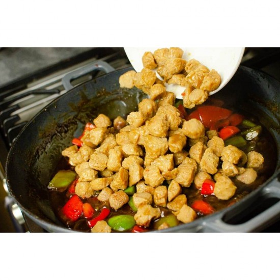 Cuburi Vegetale Sano Vita, 300 g, Cub Vegetal, Cub Soia, Cuburi Soia, Snitel Soia, Snitele Soia, Cub din Soia, Cuburi din Soia, Cuburi Texturate din Soia, Snitele Texturate de Soia, Cub Texturat Vegetal, Cub Inlocuitor de Carne