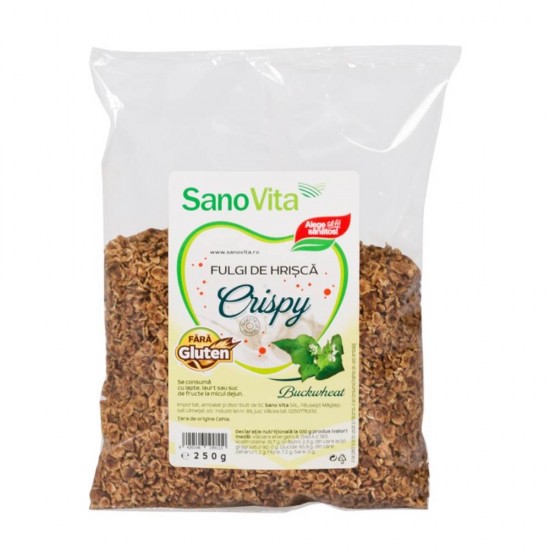 Fulgi de Hrisca Crispy Sano Vita, 250 g, Fulgi Hrisca, Fulgi Crocanti de Hrisca, Hrisca Crispy, Hrisca Crocanta, Fulgi din Hrisca, Hrisca Fulgi, Fulgi Crispy de Hrisca, Fulgi Hrisca Crispy, Crispy Fulgi de Hrisca, Cereale Hrisca, Cereale din Hrisca
