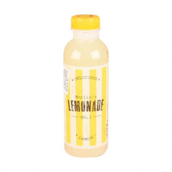 Limonada Merlin's No.1, 600 ml, Limonada, Limonada in Sticla, Limonada la Sticla, Limonada Merlin's, Merlin's No.1 Limonada, Bautura Racoritoare, Bautura Racoritoare cu Lamaie, Limonada cu Gust de Lamaie, Limonada Aroma de Lamaie