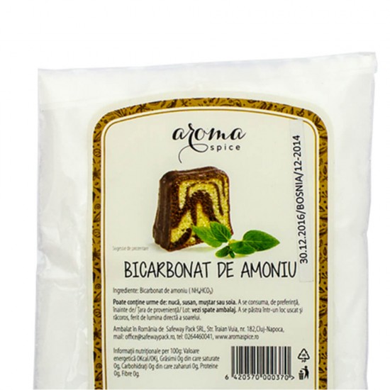 Bicarbonat de Amoniu Aroma Spice, 1Kg, Bicarbonat, Bicarbonat Amoniu, Amoniu pentru Prajituri, Amoniu Prajituri Aroma Spice, Amoniu Prajitura, Amoniu Aroma Spice, Amoniu pentru Coacere