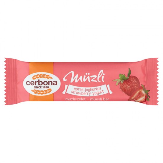 Baton Musli cu Capsuni si Iaurt Cerbona, 20 g, Baton Cereale, Baton cu Musli, Batoane Musli, Batoane Cereale, Batoane cu Musli, Batoane cu Cereale, Batoane cu Capsuni, Baton Fructe, Batoane Cerbona, Baton Cerbona, Baton cu Iaurt, Baton Fructe Musli