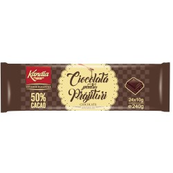 Ciocolata pentru Prajituri, Cacao 40% Kandia, Cantitate 240 g