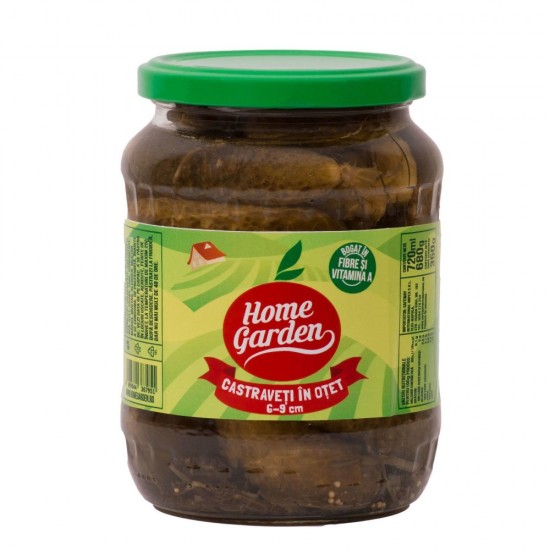 Castraveti in Otet Home Garden, Dimensiune Castraveti 60-90 mm, Cantitate 720 ml 680 g